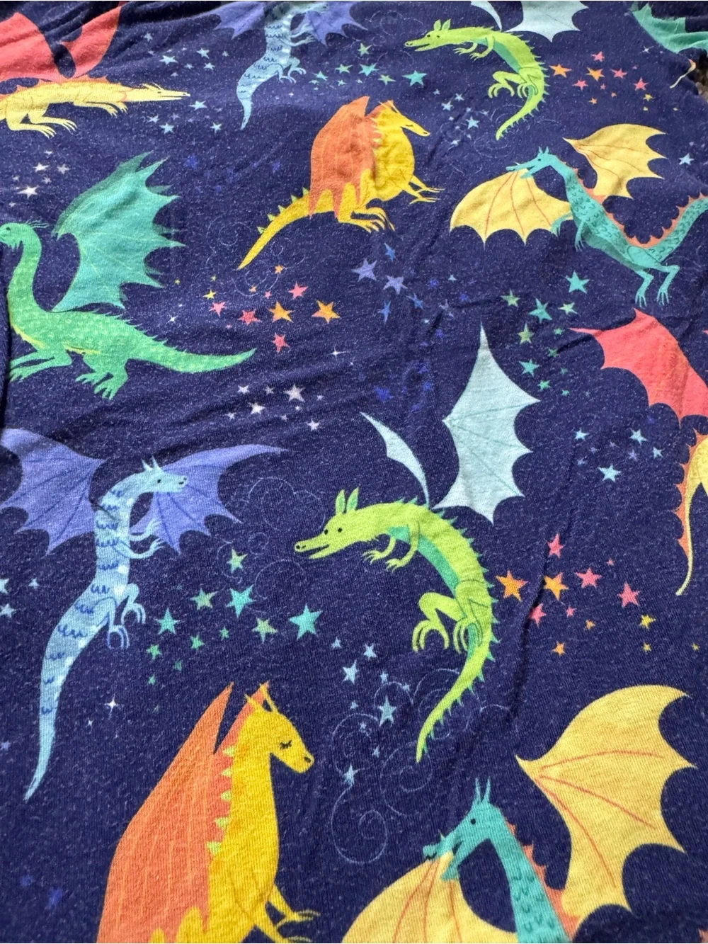Little Sleepies Dragon Galaxy short sleeve pajamas, 4T