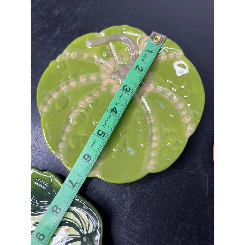 Boston Warehouse Harvest Gourd Plates Multicolor Pumpkin Set of 4 6.5in 07425