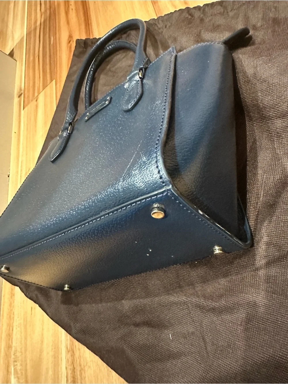 kate spade navy pebbled leather crossbody satchel