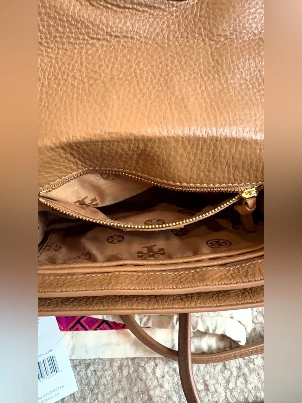 Tory Burch caramel tan