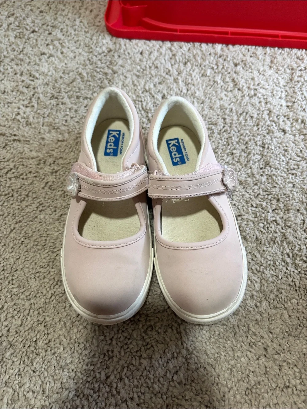Keds Girls Mary Jane Shoes in Pale Pink