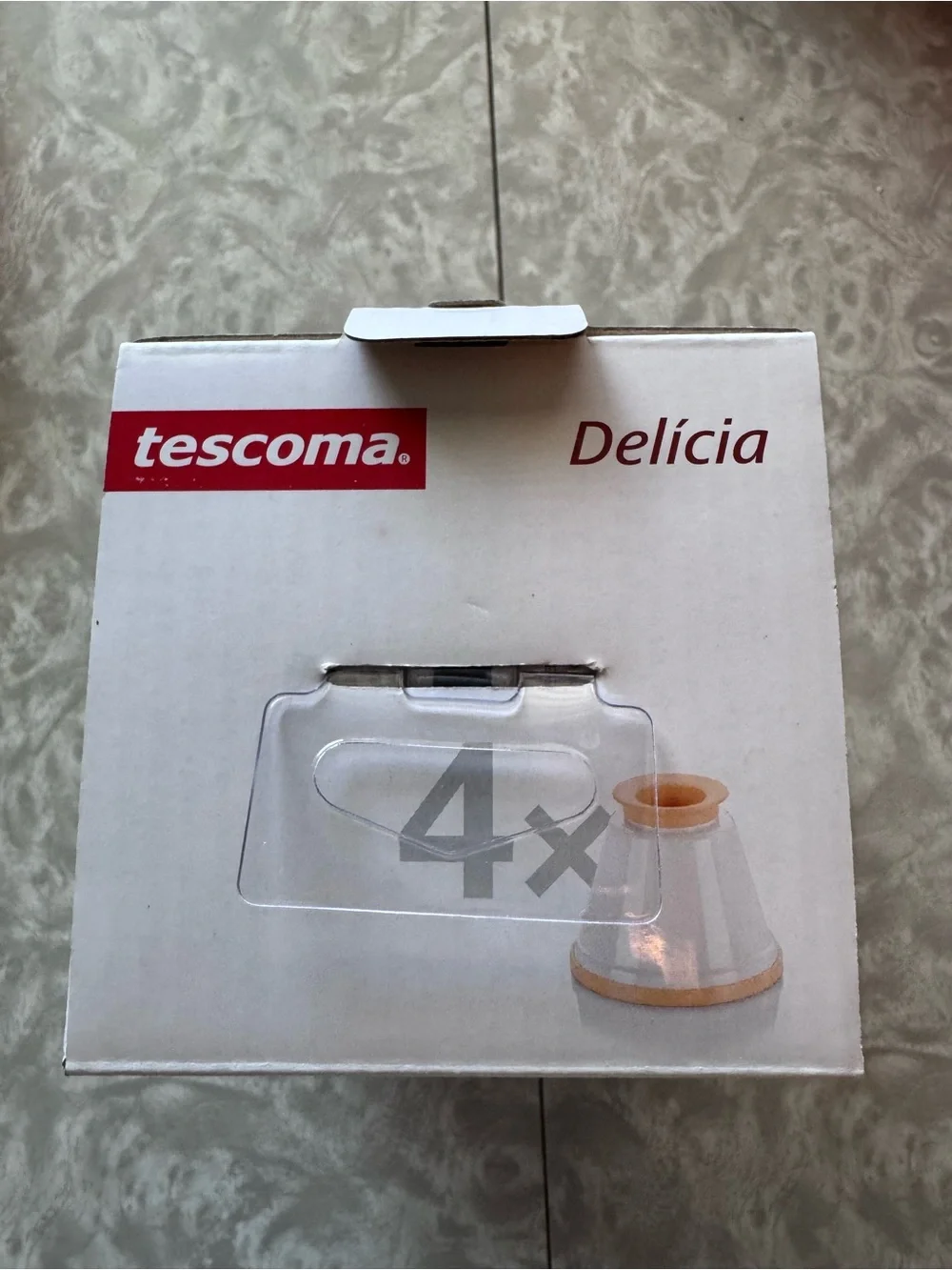 New in packaging-Tescoma Delicia Panna Cotta Mold - White
