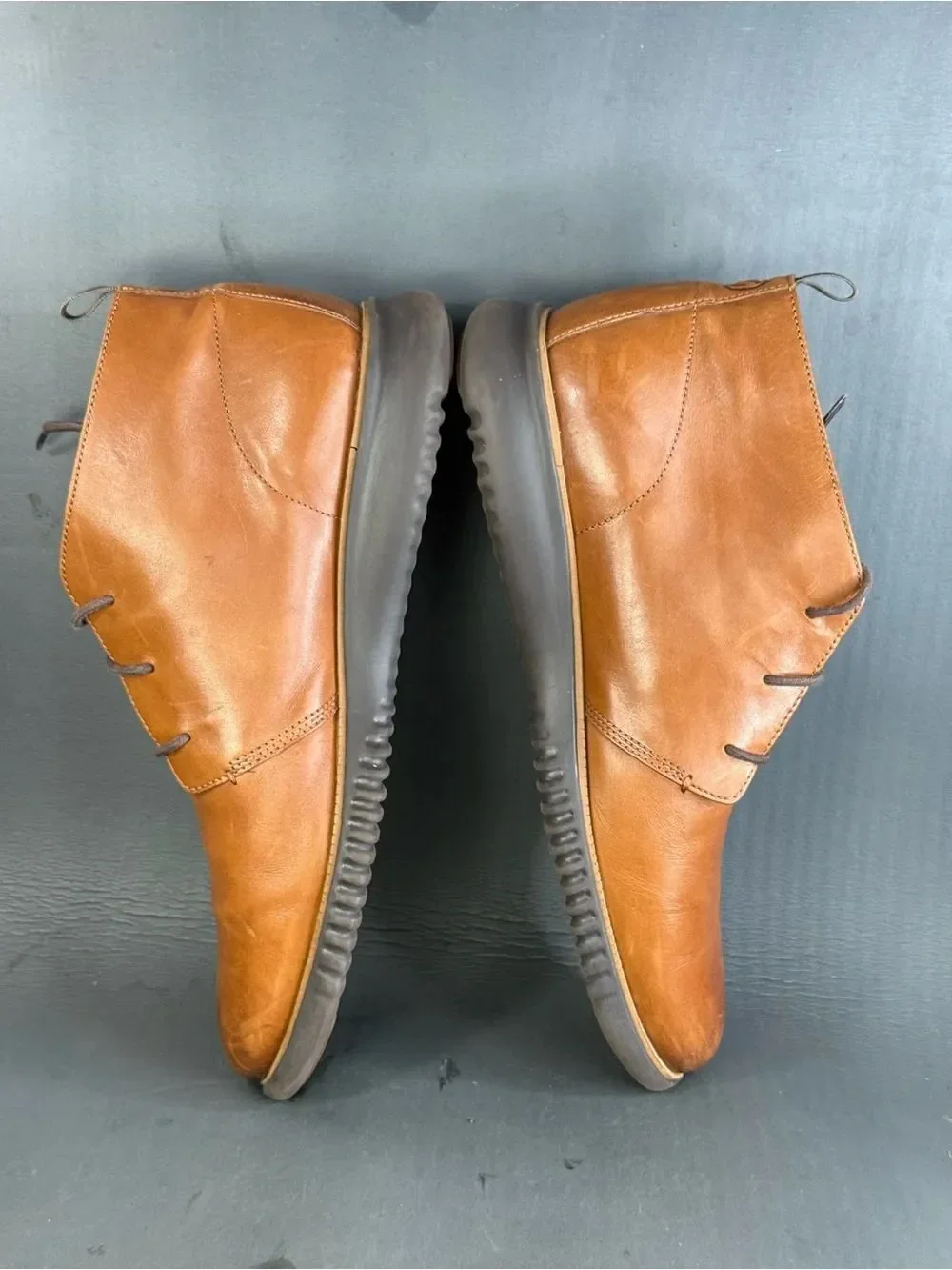 Cole Haan Men's 2.Zerogrand Chukka Boot British Tan leather mens size 13