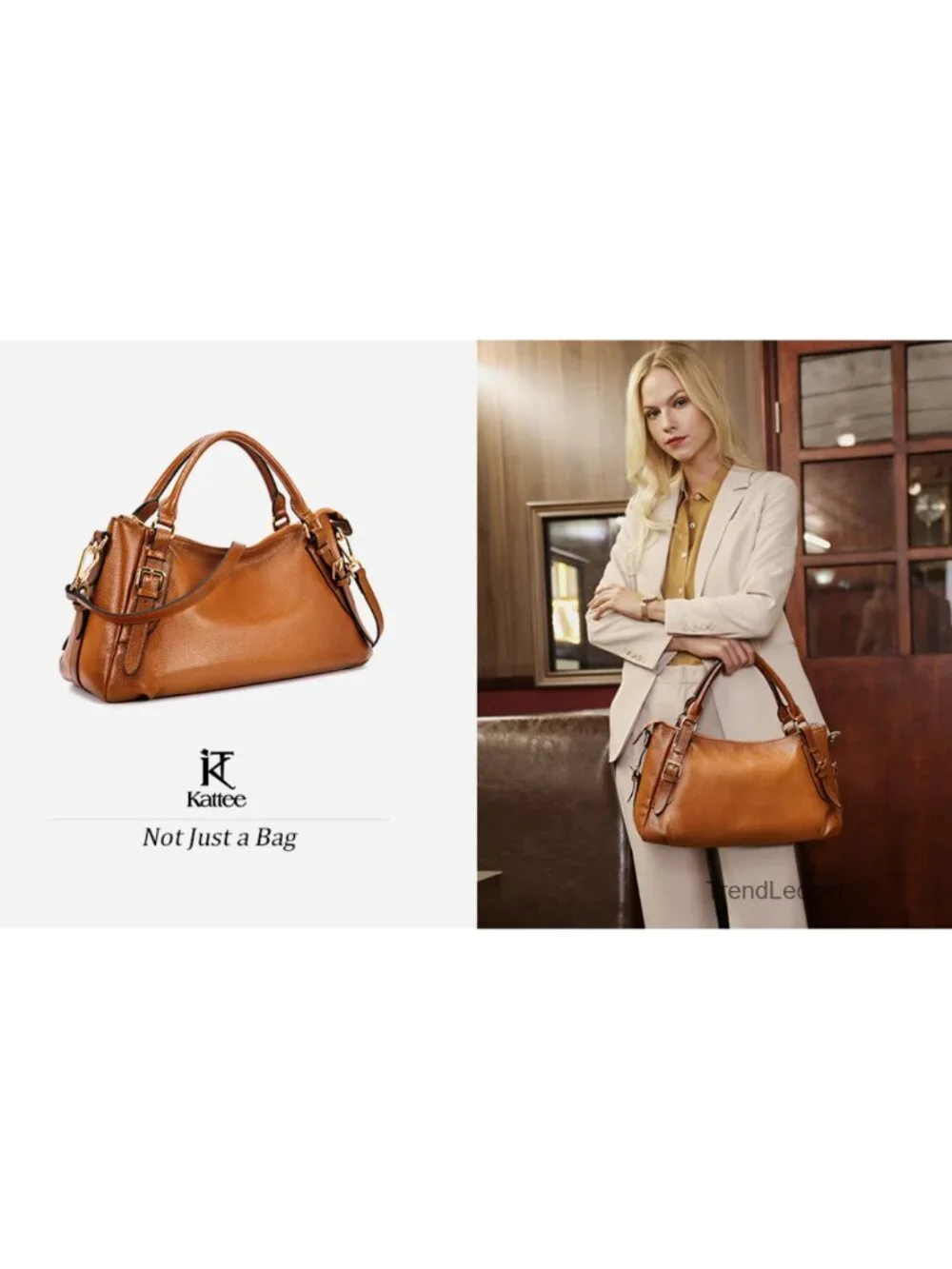 Genuine Pebbled Cowhide Leather Satchel Crossbody Bag