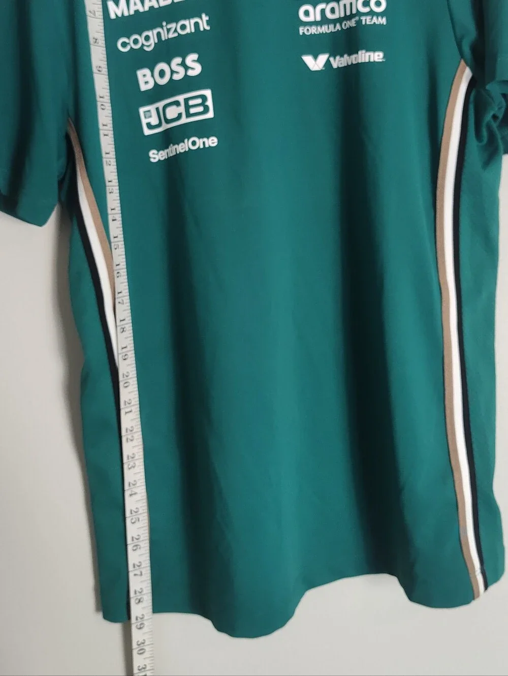 Green Aston Martin Aramco F1 2024 BOSS Men’s Team Racing T-Shirt