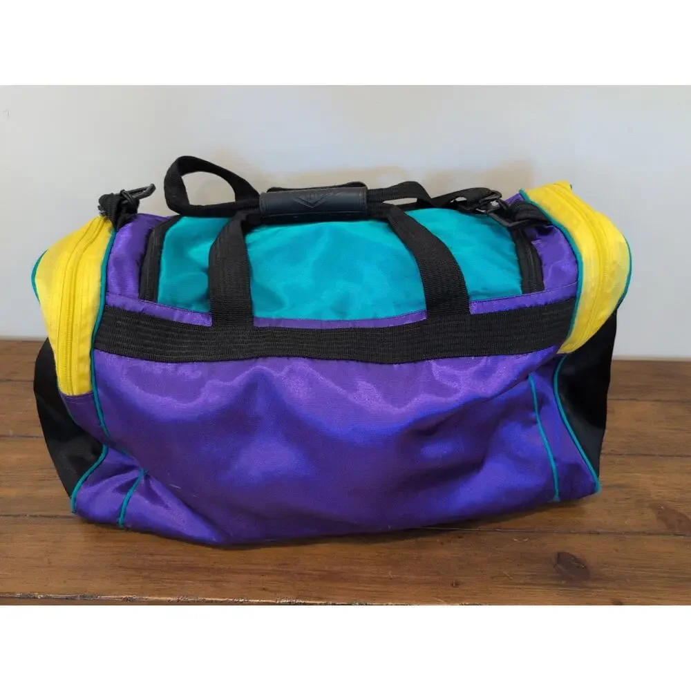 LA GEAR Vintage 80s 90s Retro Neon Gym Duffel Travel Bag