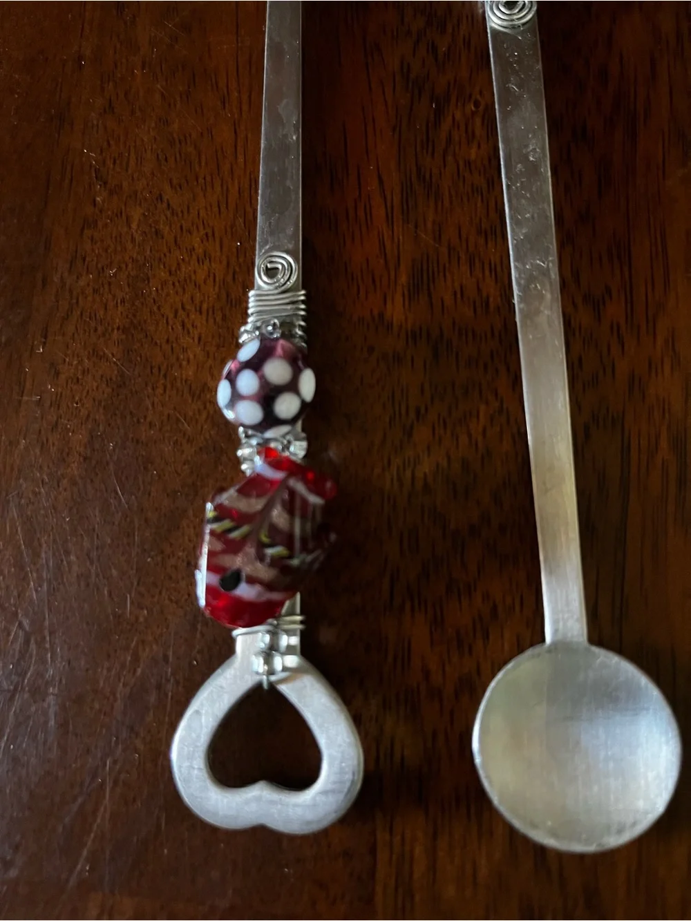 Crate&Barrel Multicolored Beaded Cocktail Spoons