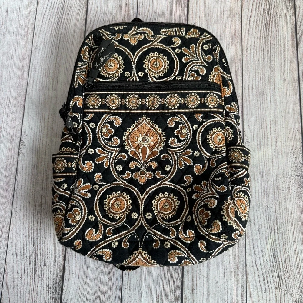 VERA BRADLEY Caffe Latte Mini Quilted Backpack