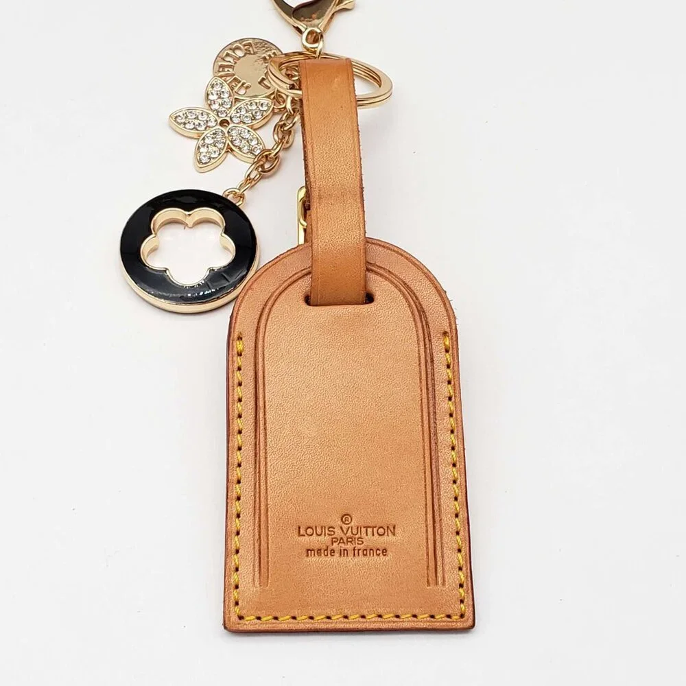 Louis Vuitton Monogram Key & Card Holder Accented with Tan Leather