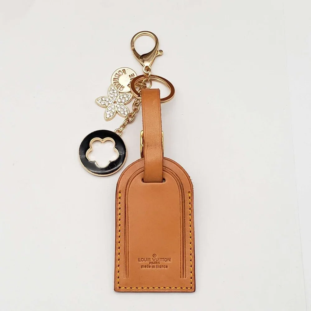 Louis Vuitton Monogram Key & Card Holder Accented with Tan Leather