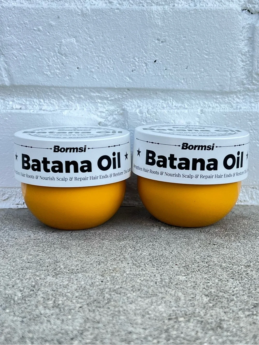 Batana Oil Bormsi Sealed Pack of 2 Hair Mask Cosmetics 10.6oz