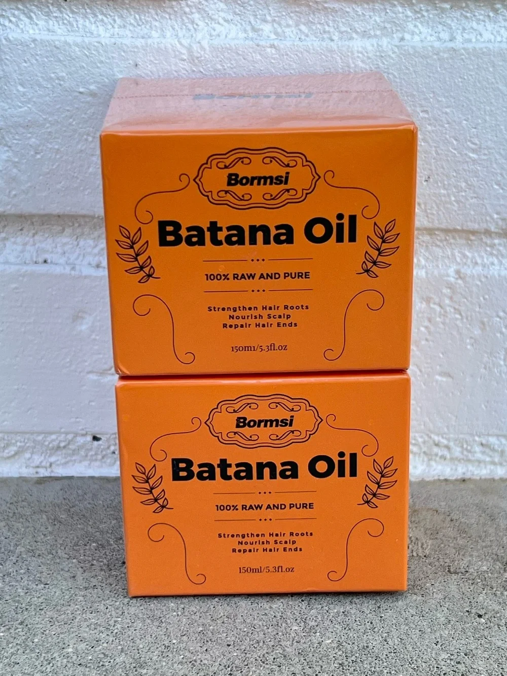 Batana Oil Bormsi Sealed Pack of 2 Hair Mask Cosmetics 10.6oz