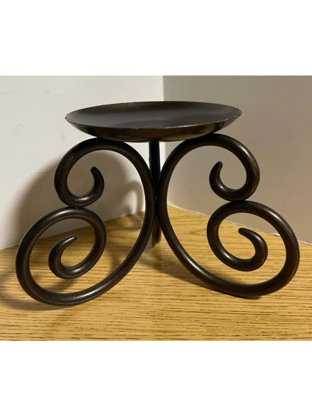 PartyLite Wrought Iron Viking Pillar Candle Holder