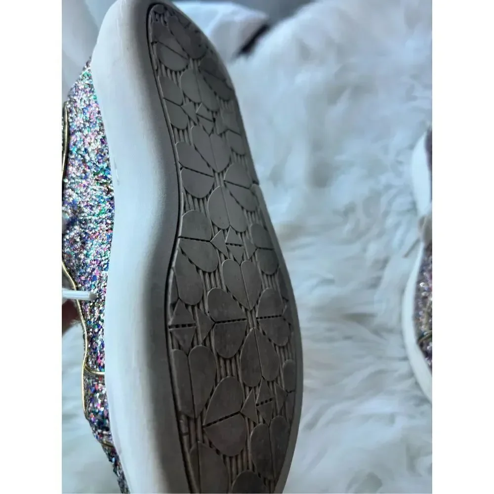 Kate Spade New York Women's Lift Glitter Sneakers Multicolor Size 5B