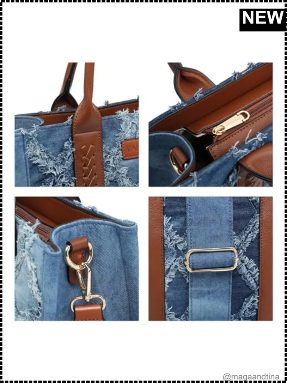 N/A denim tote