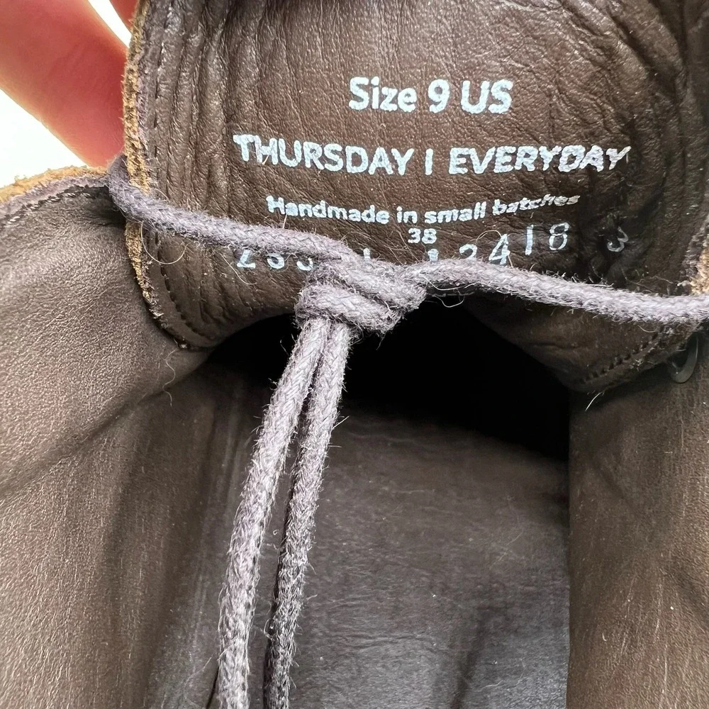 Thursday Boot Company Scout Chukka Boot Men's Size 9 Dark Brown Suede Burnished