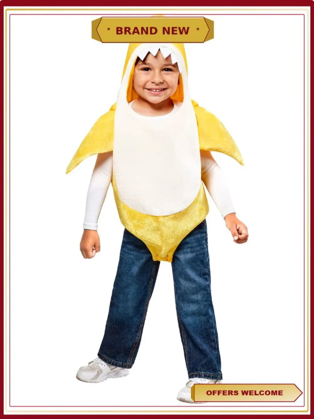 Toddler Halloween Costume 2T Baby Shark Romper with Sound