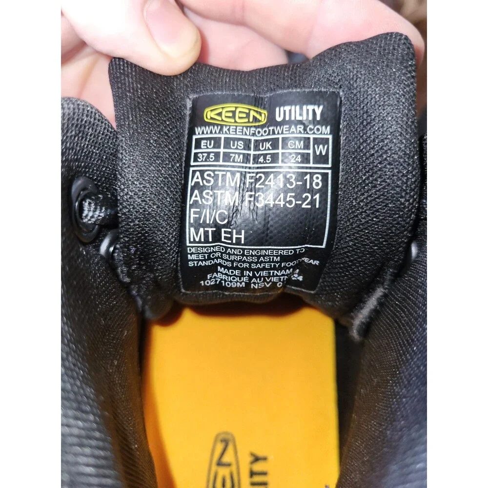 KEEN Utility Vista Energy Mid Womens Work Boots Size 7 M Carbon Toe Guard NIB