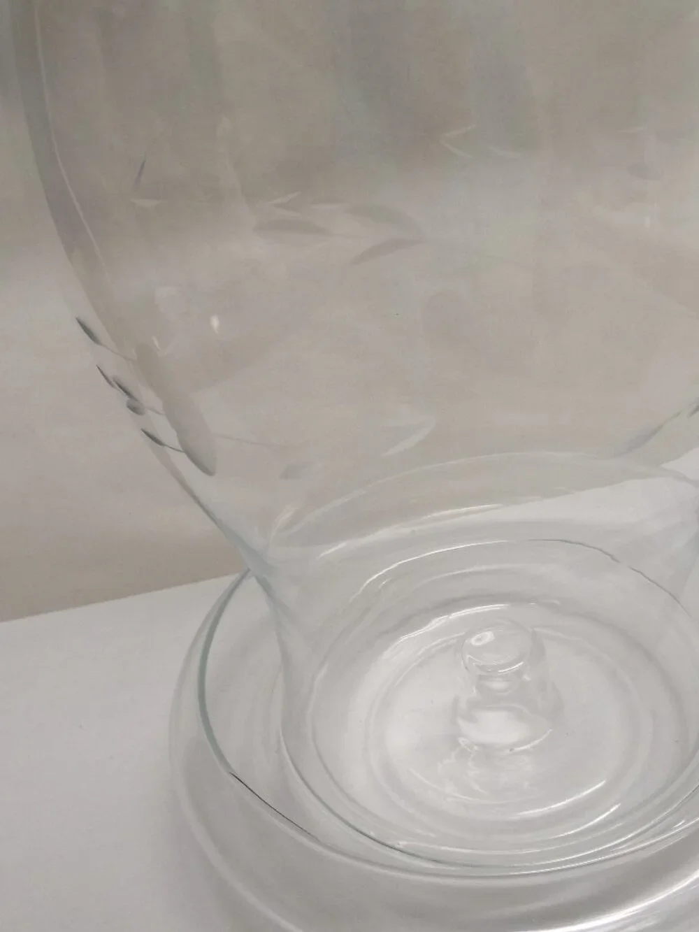 VINTAGE Princess House Heritage 2 Piece Hurricane Candle Holder Lamp Centerpiece