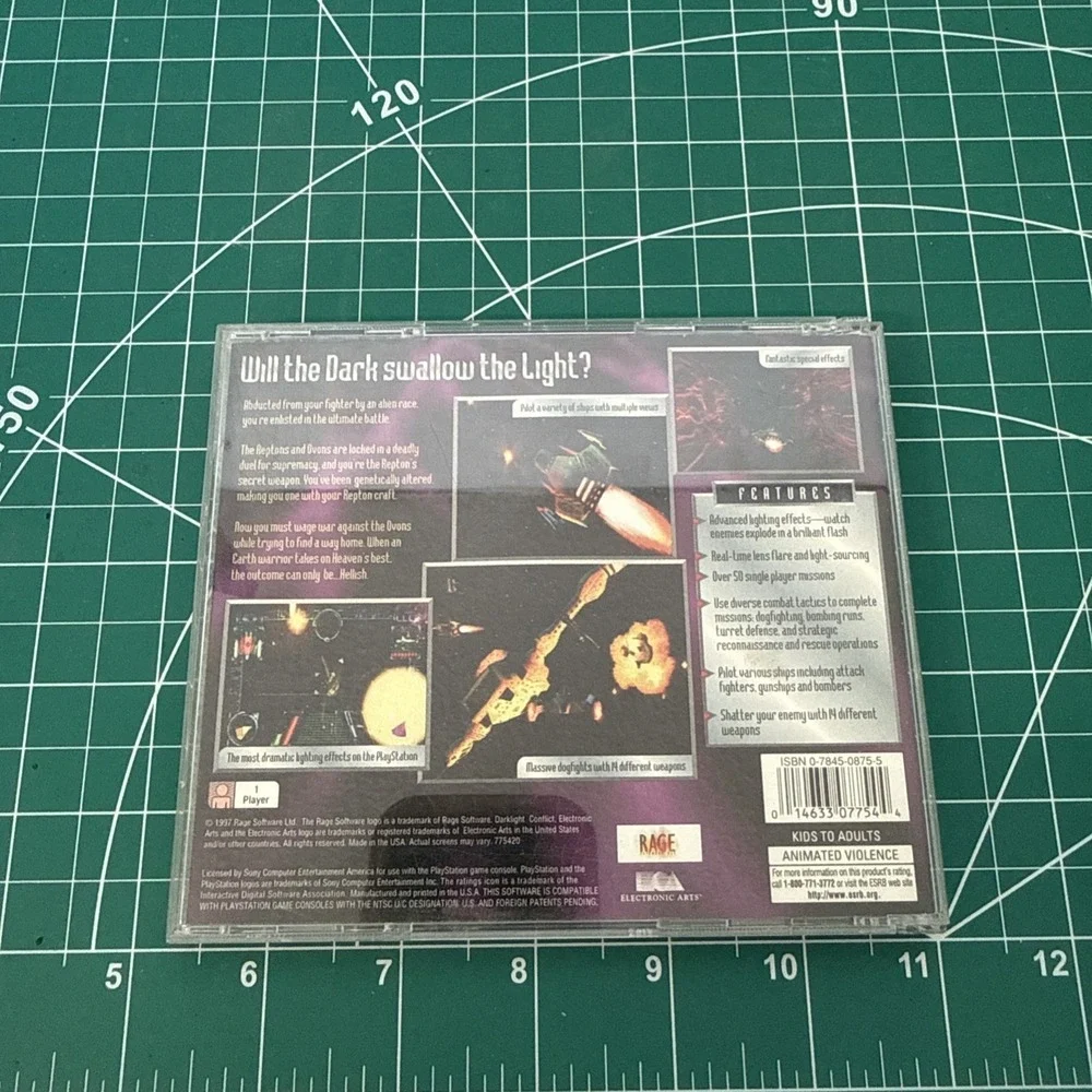 Dark light Conflict PlayStation (broken Case Hinge)