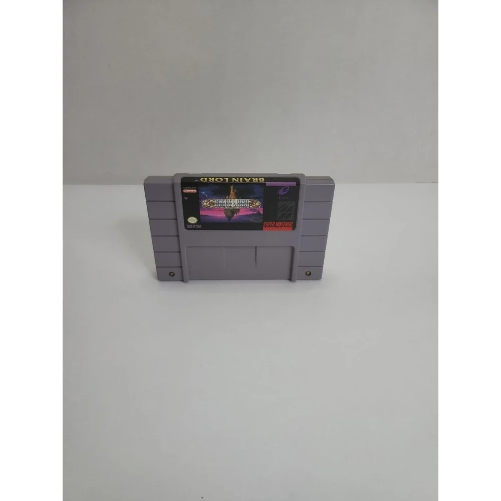Enix Brain Lord Super Nintendo SNES Game Cartridge Nintendo SNES‎ NTSC-U/C