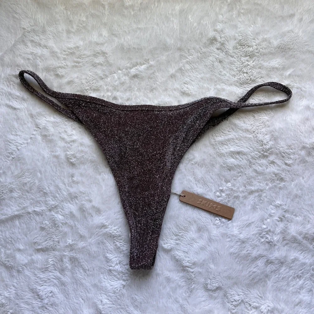 SKIMS metallic swim