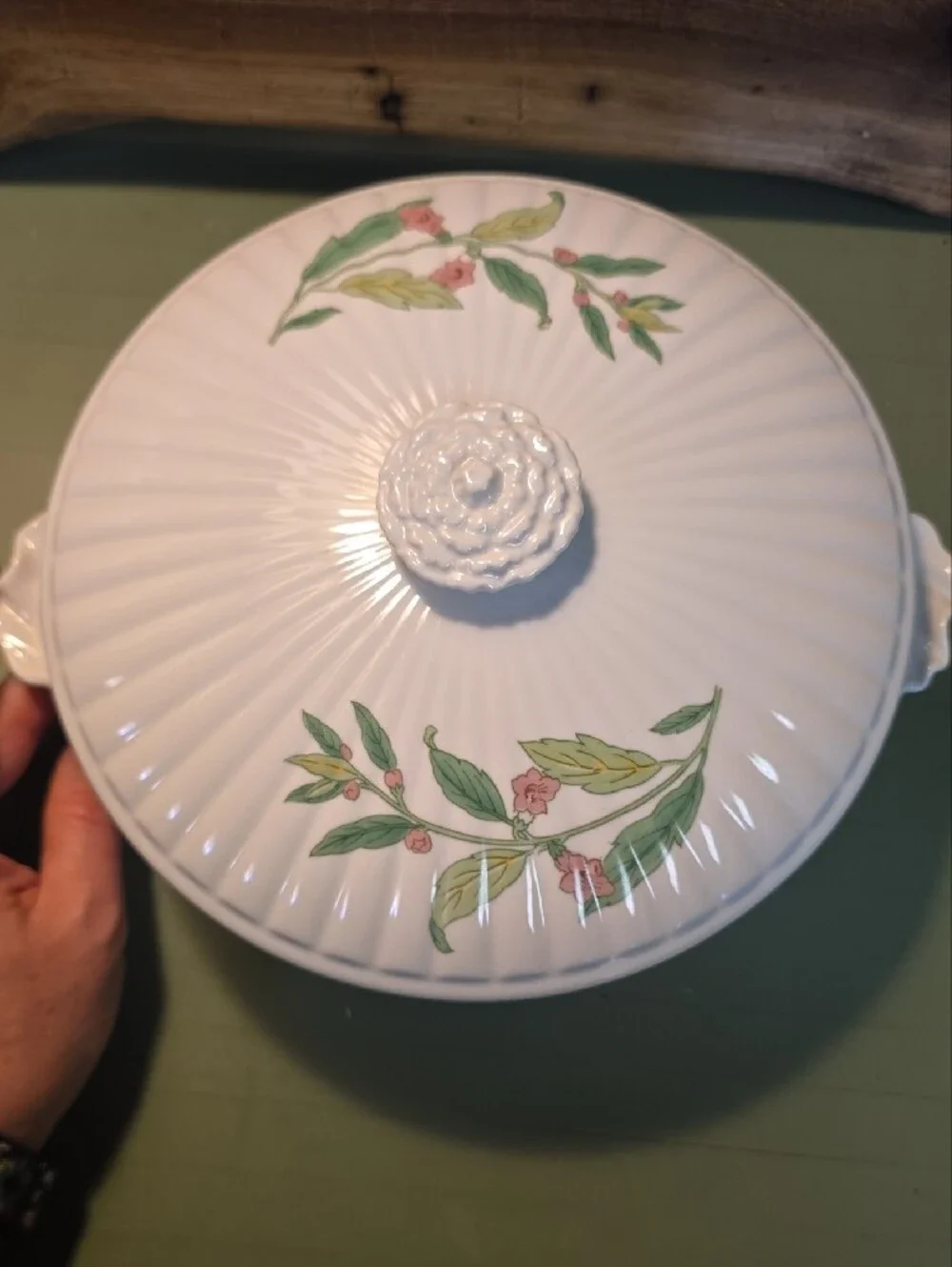 Vintage Shafford Herbs & Spices Oven To Table Porcelain Round Covered Casserole