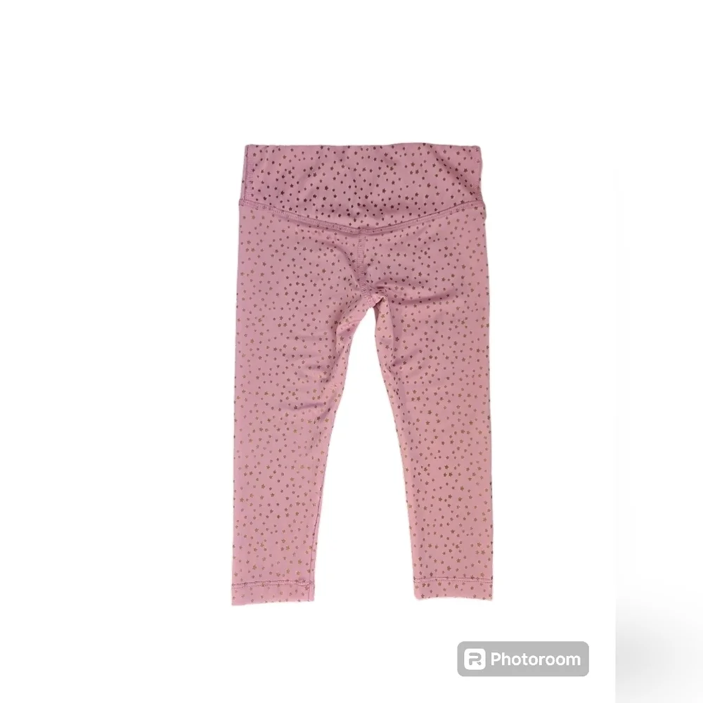 Nike Girls Leggings Pink Gold Size XS 3-4