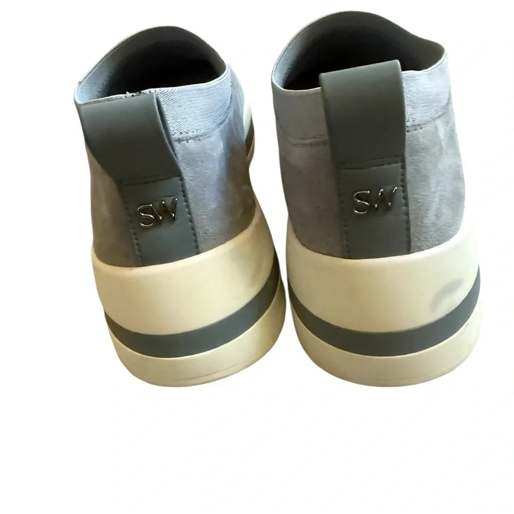 Stuart Weitzman Gray Loafers Slip-On Shoes