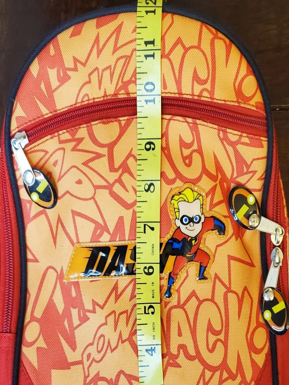 Vintage Disney Pixar The Incredibles Dash Comic Mini Backpack
