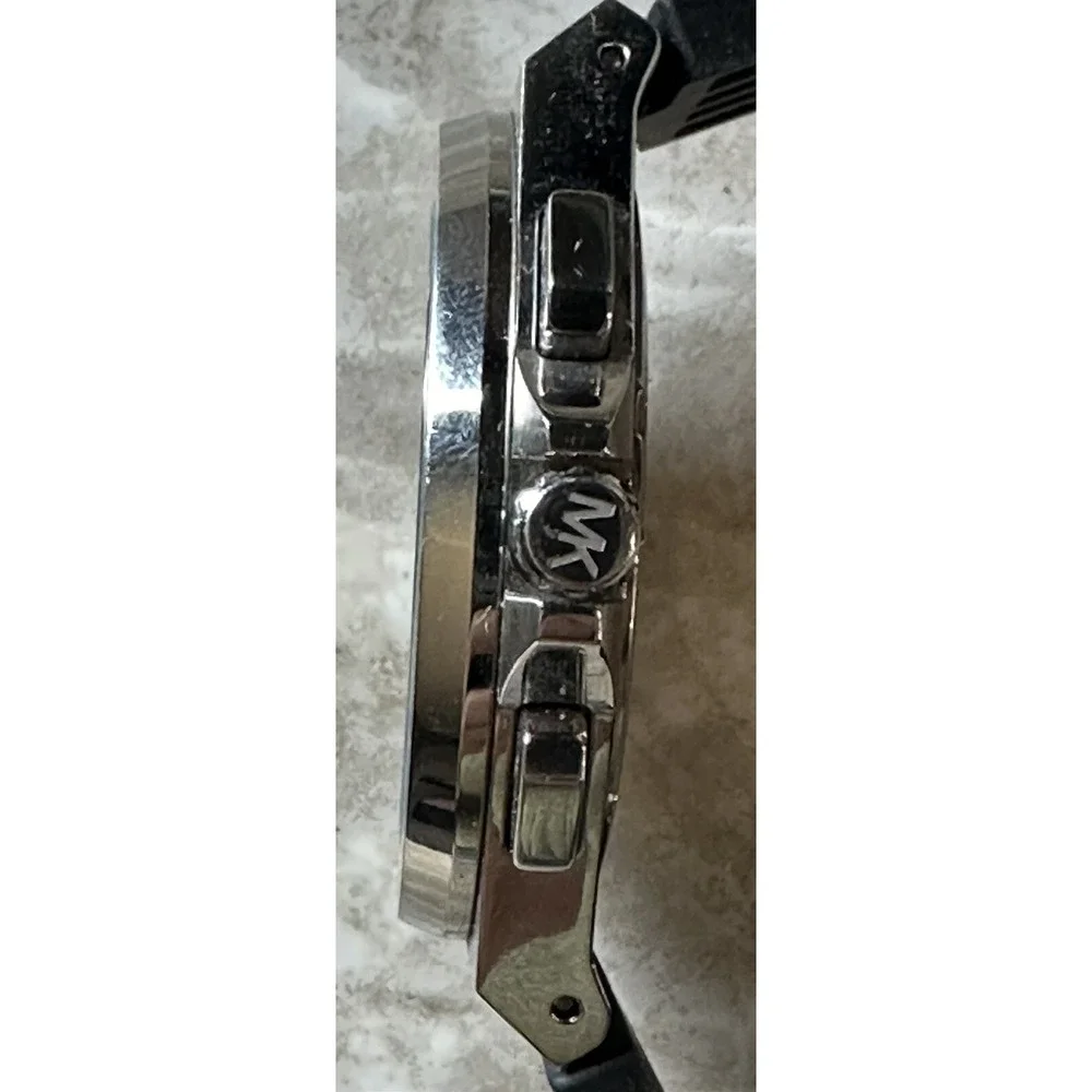 Michael Kors mk-8942 Mens Watch‎ Silicone Nylone Strap 45MM Working X
