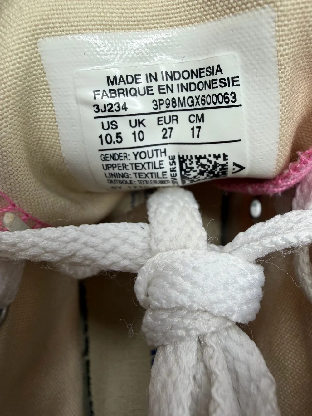 Converse kids great lace