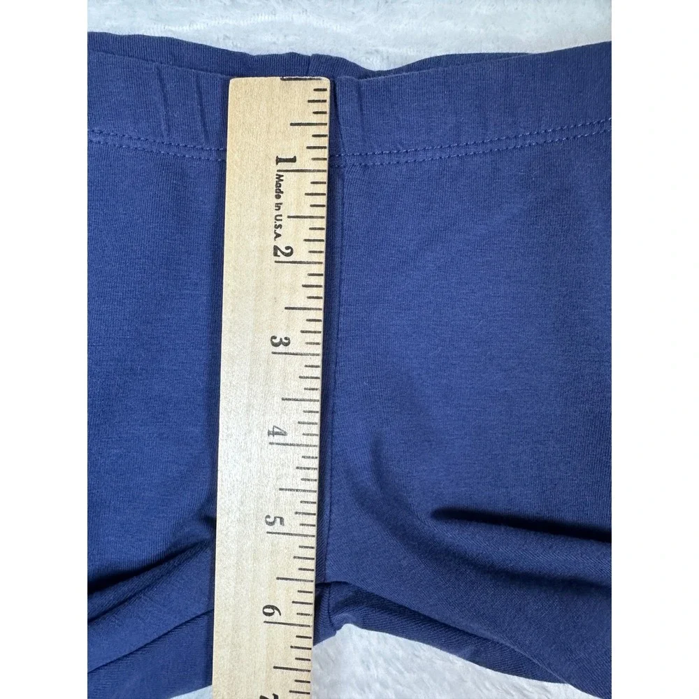 Nike Leggings Girls XS 4 Navy Blue White Swoosh Logo Athletic Pants