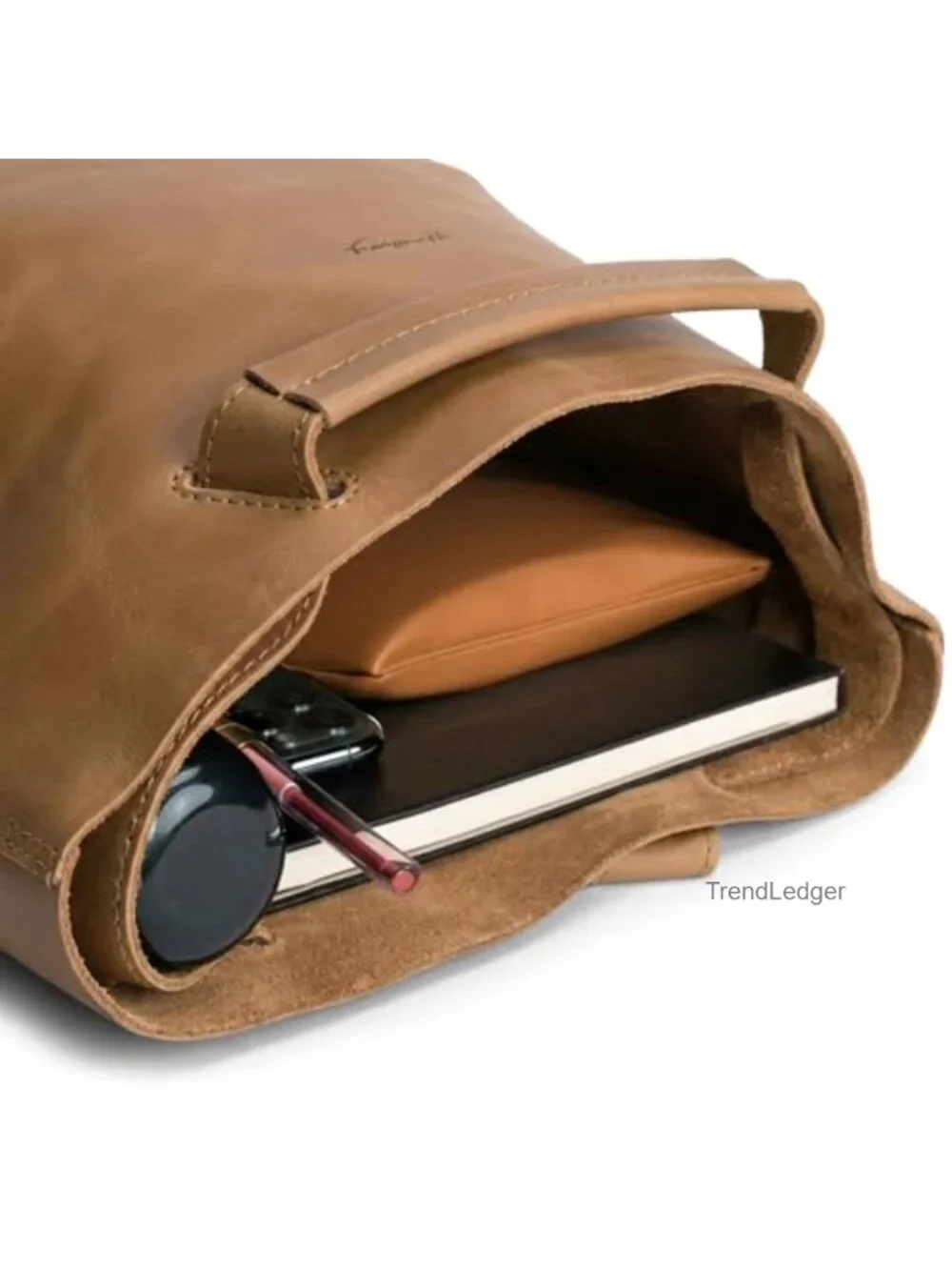 Full Grain Leather Convertible Backpack Shoulder Bag Handmade