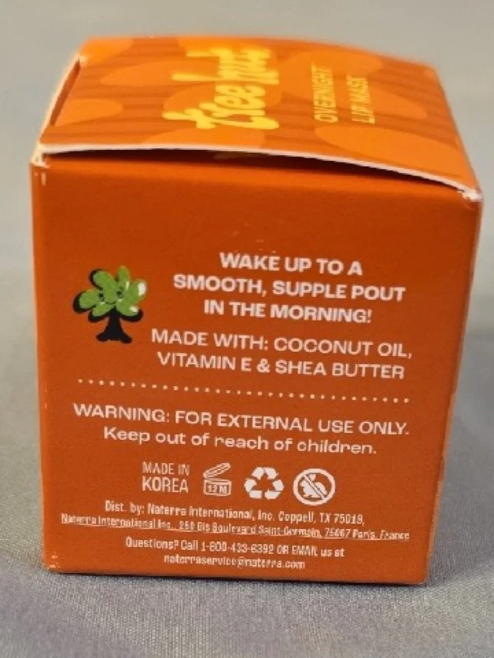 Tree Hut Golden Vanilla Overnight Lip Mask — Orange