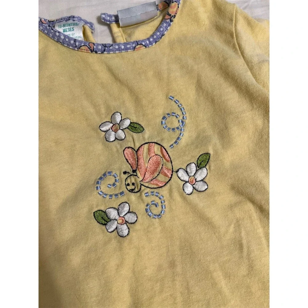 OkieDokie 2-Piece Outfit Set Girls 18-24M Bee Top & Floral Shorts