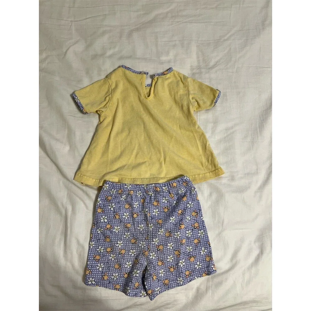 OkieDokie 2-Piece Outfit Set Girls 18-24M Bee Top & Floral Shorts
