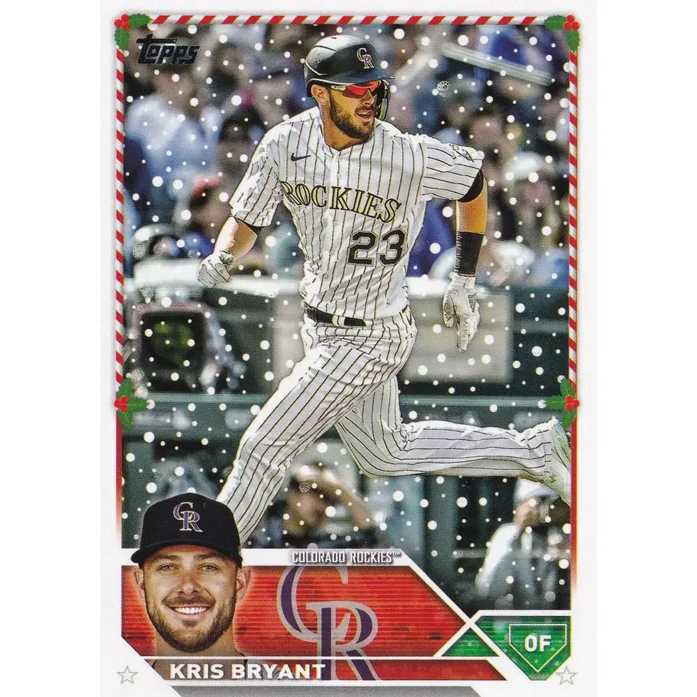2023 Topps Holiday Kris Bryant H127 Colorado Rockies