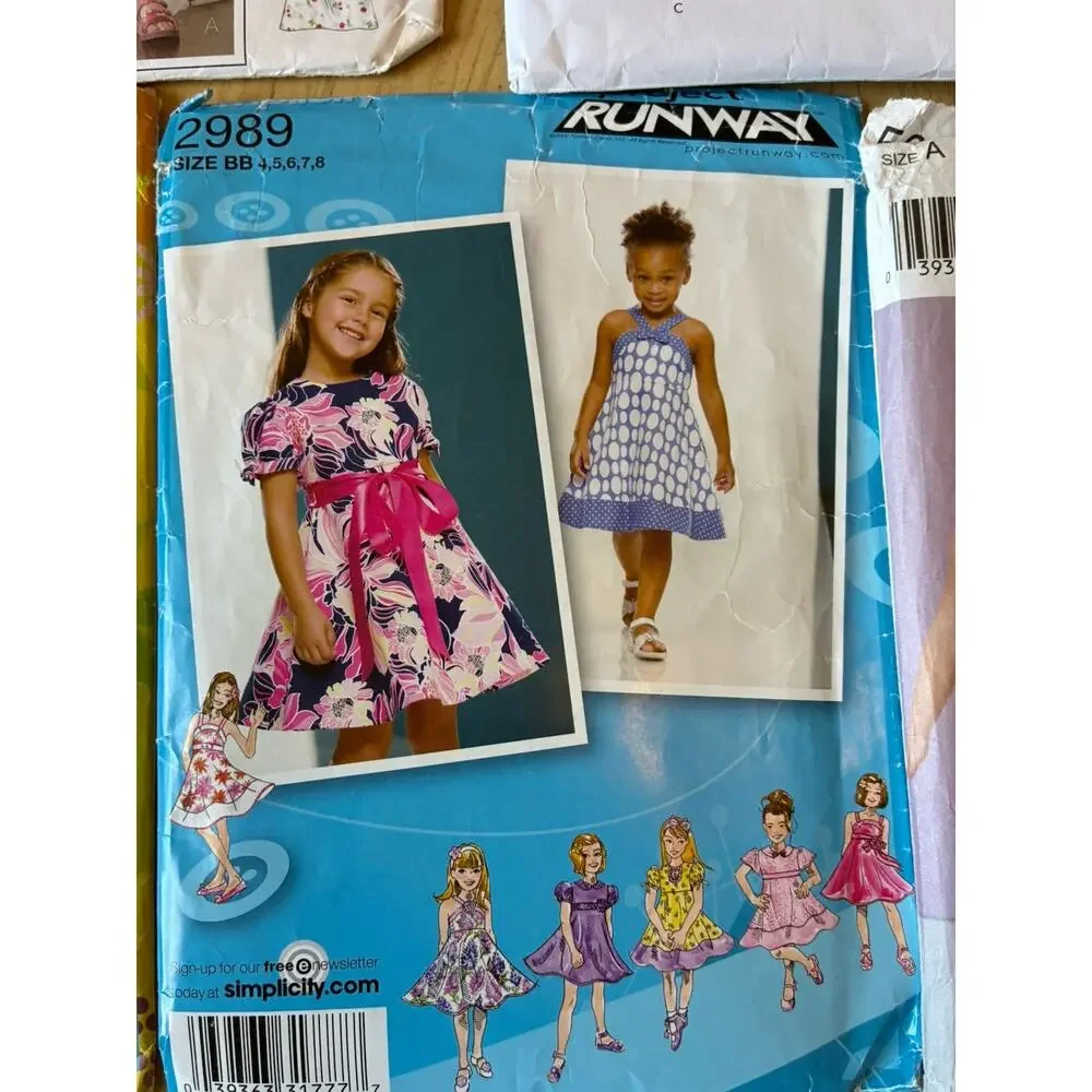 5 Girls School Dresses Sundress Lizzie McGuire Project Runway Cute Sew Patterns
