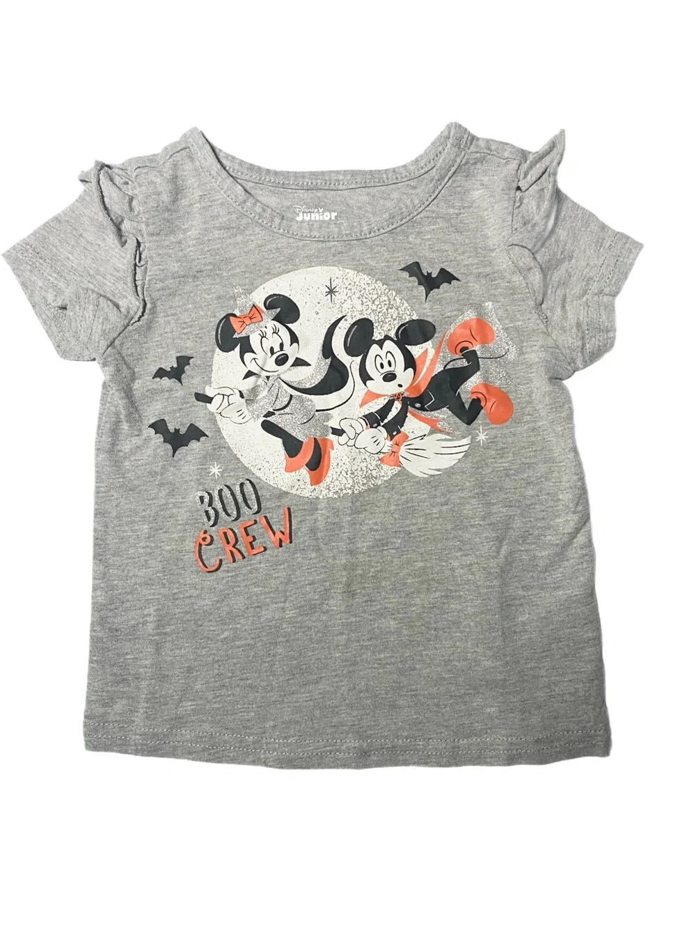 Disney Halloween Mickey & Minnie 'Boo Crew' Tee and Tulle Skort Set Size 2T