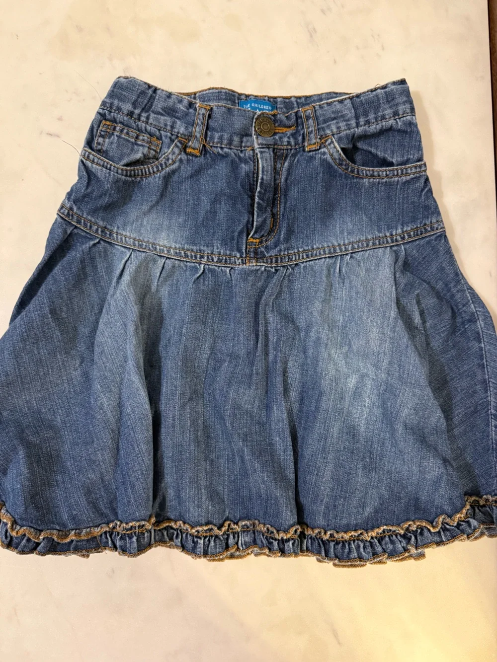 The Children's Place Denim Flared Skirt in Blue