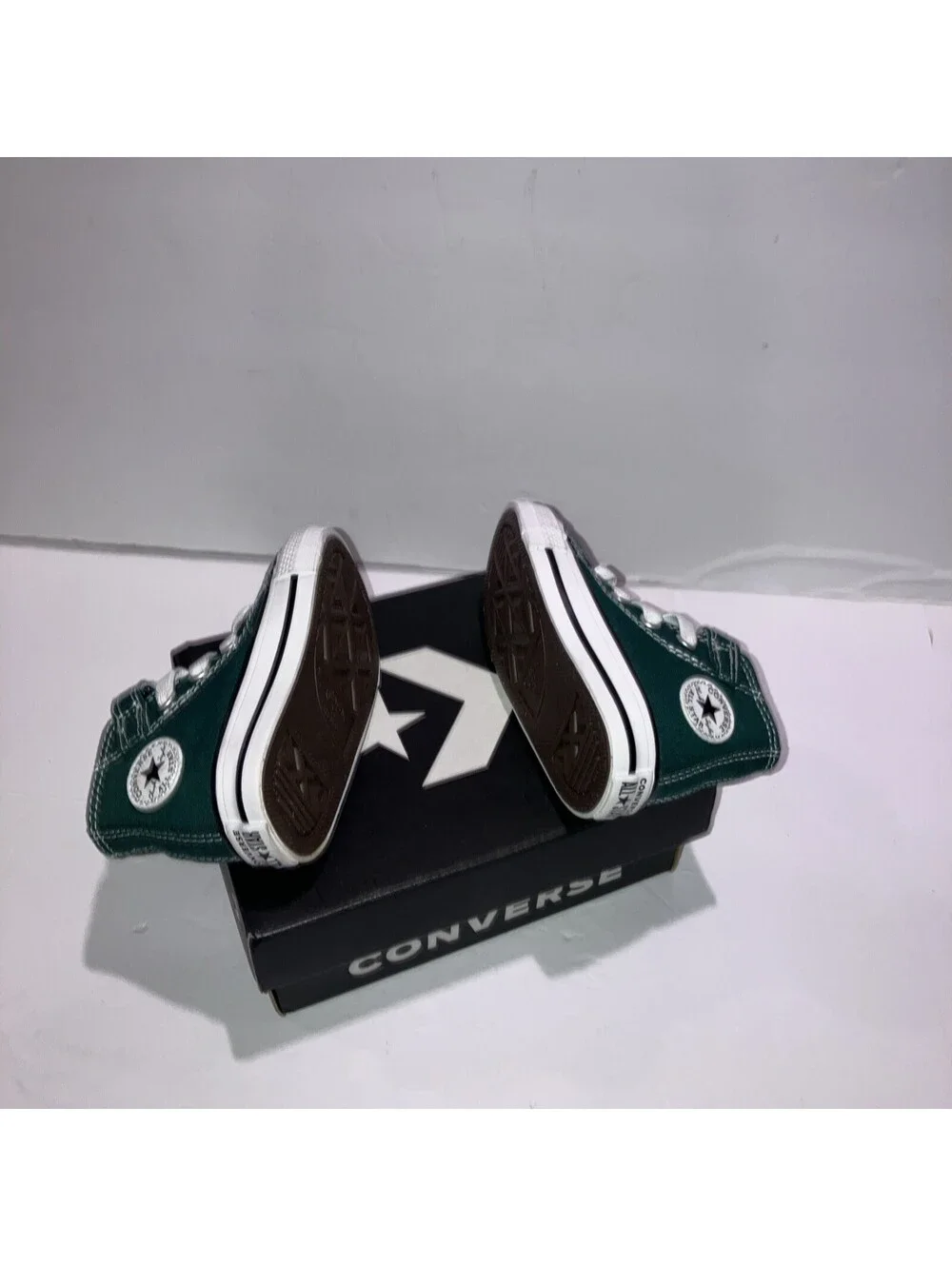 Converse Chuck Taylor All Star Unisex Baby High Top Canvas Green 4 A06134C NEW