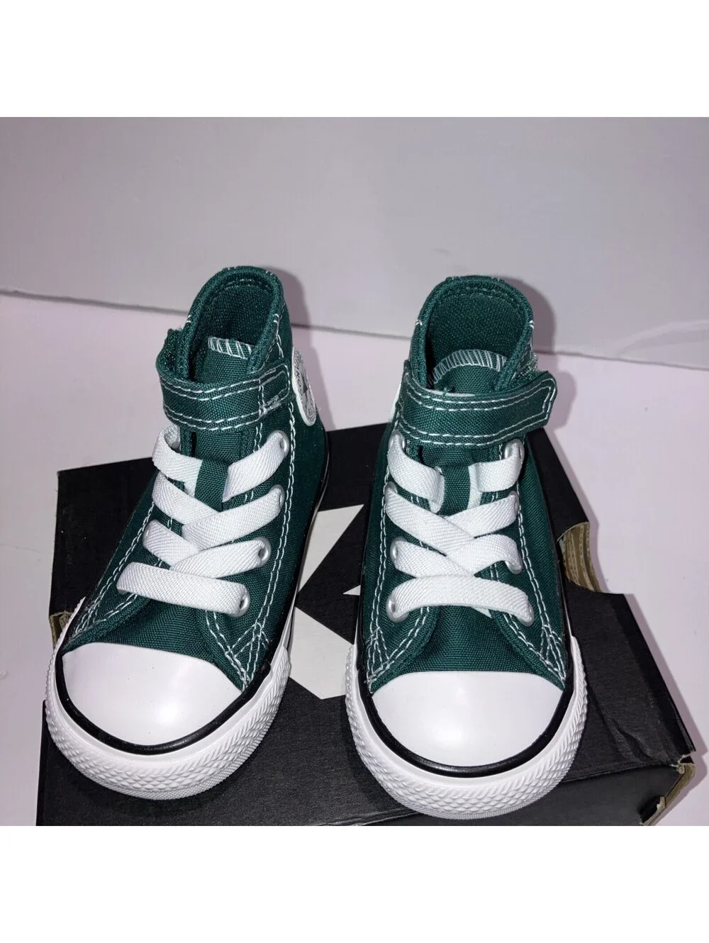 Converse Chuck Taylor All Star Unisex Baby High Top Canvas Green 4 A06134C NEW