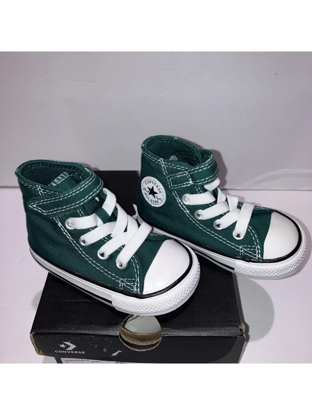 Converse Chuck Taylor All Star Unisex Baby High Top Canvas Green 4 A06134C NEW