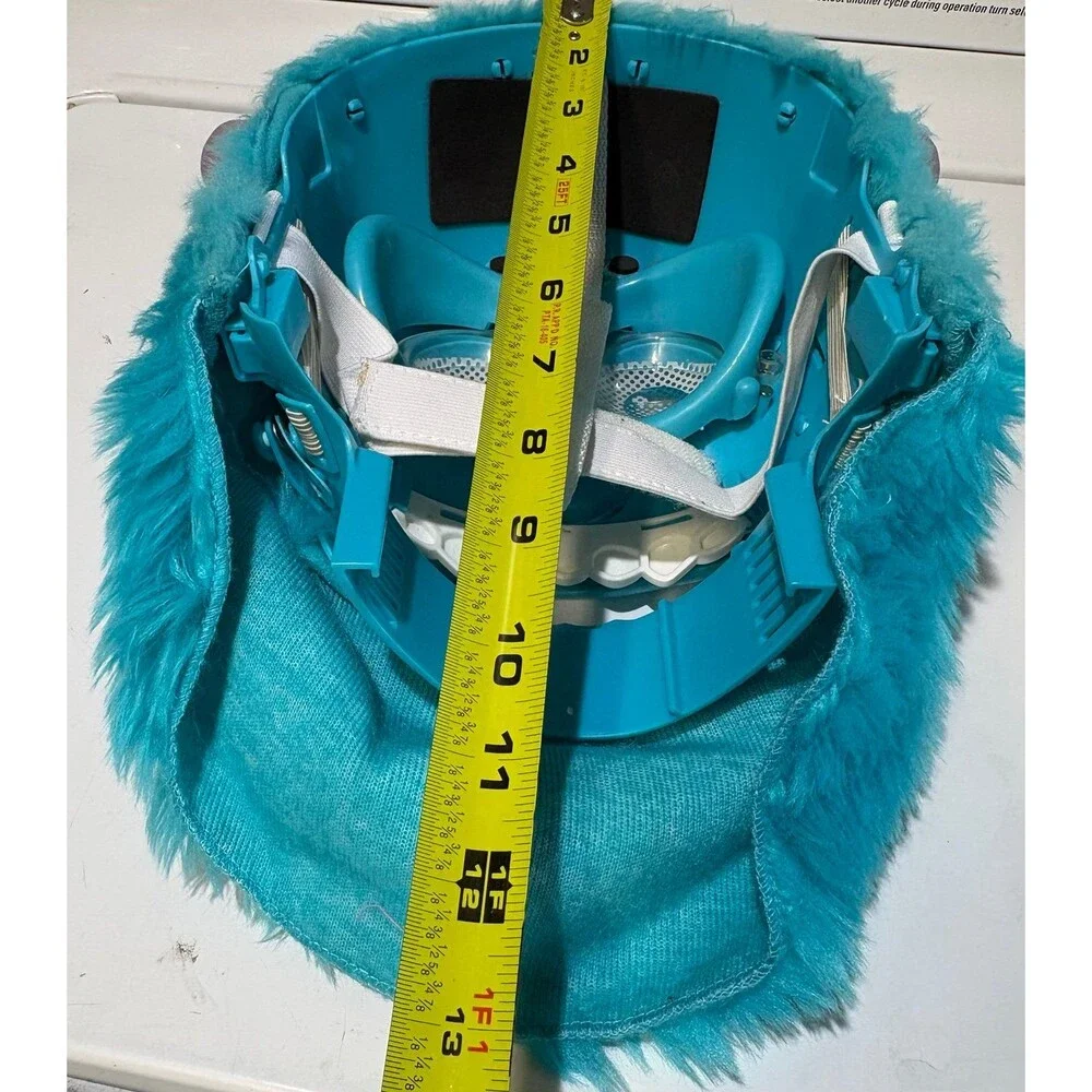 Disney Pixar Monsters, Inc. Sulley moving mouth mask with soft teal fur