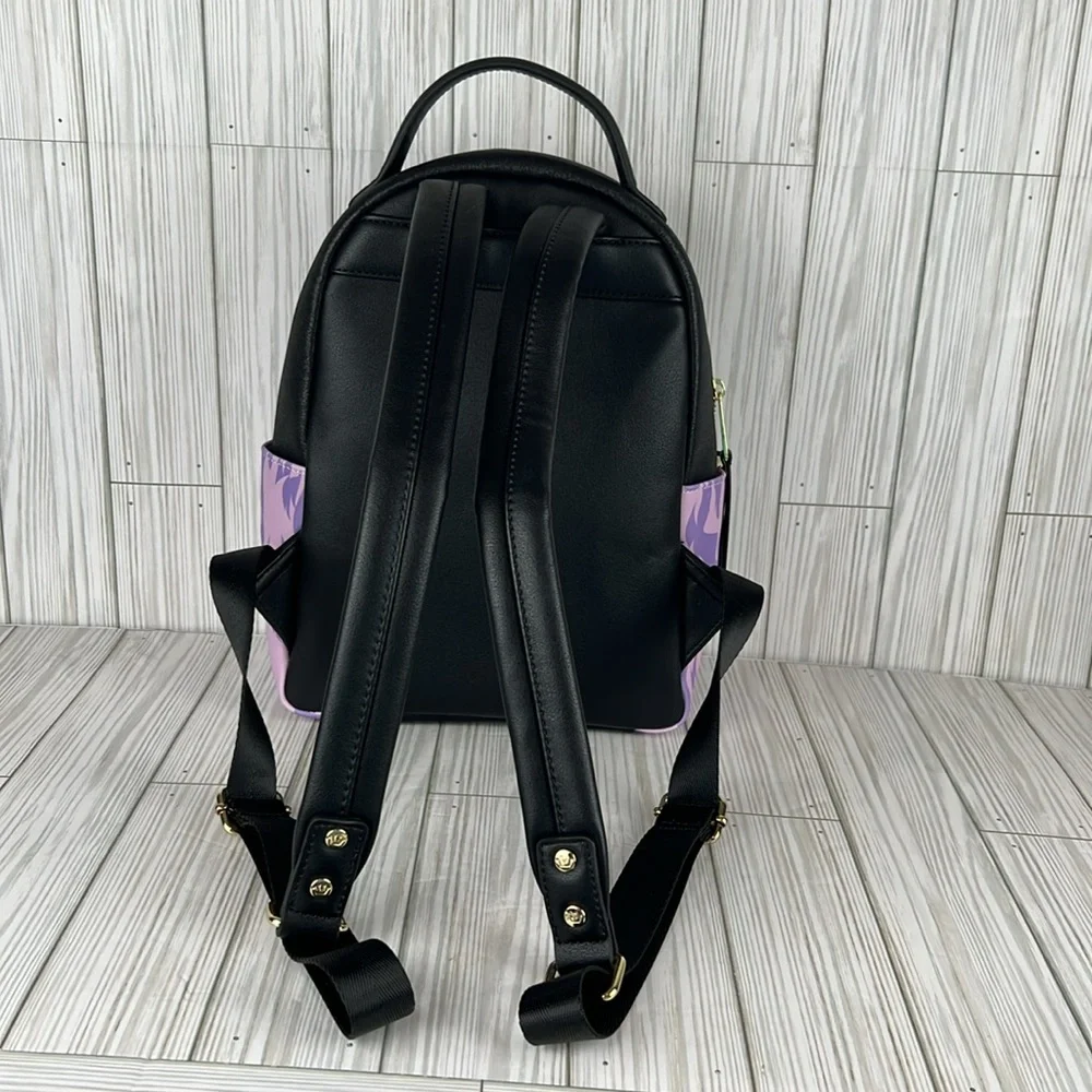 Loungefly Disney Villains Purple Flame Mini Backpack‎ Exclusive NWOT