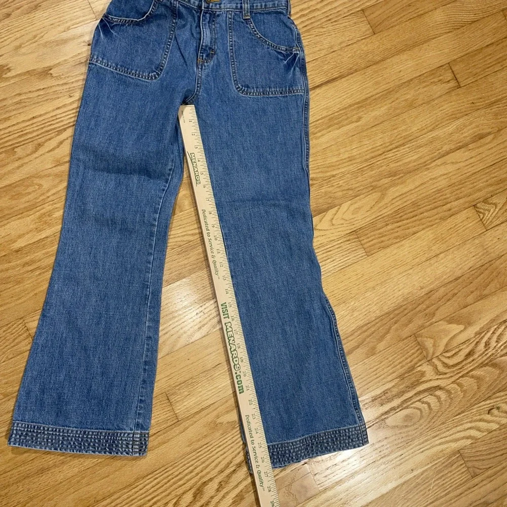 OshKosh Bgosh Girls‎ Blue Jeans Size 14 Boot Cut Medium Wash Adjustable Waist