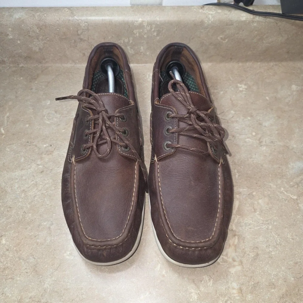SAS Tripad Comfort Shoes Mens Size 12.5 M Brown Leather Boat Lace Up Casual