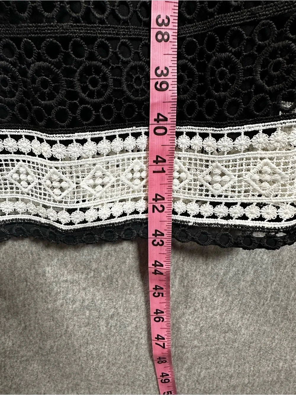 Kate Spade New York Black & White Lace Fit & Flare Midi Dress Size 8