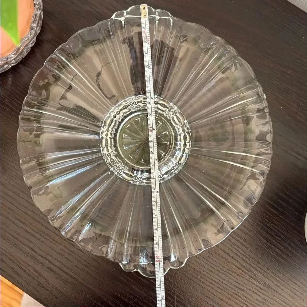 🎀Vintage🎀 Round Clear Glass Trinket Dish